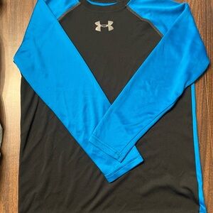 Under Armour Blue and Black Long Sleeve Tee